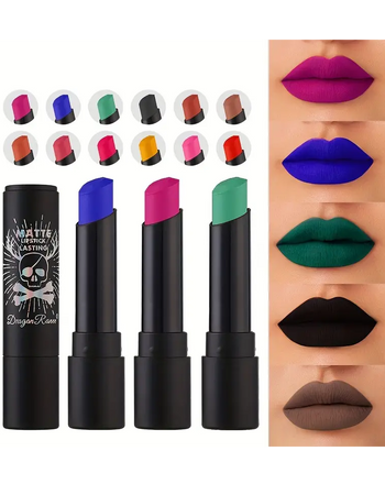 12 colors Long-Lasting and Waterproof Matte Lipstick