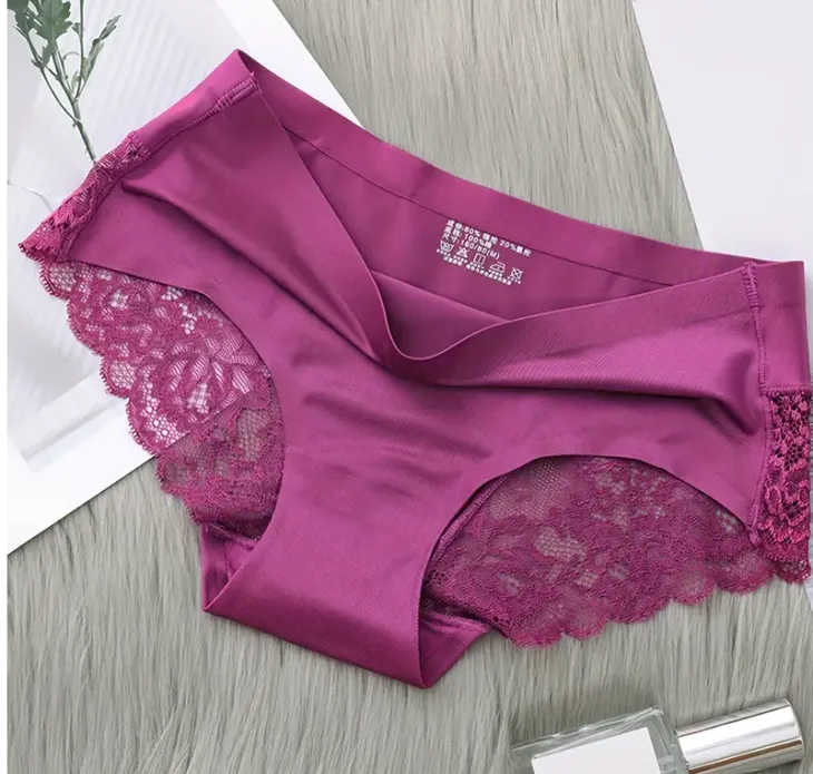 5pcs Contrast Lace Briefs