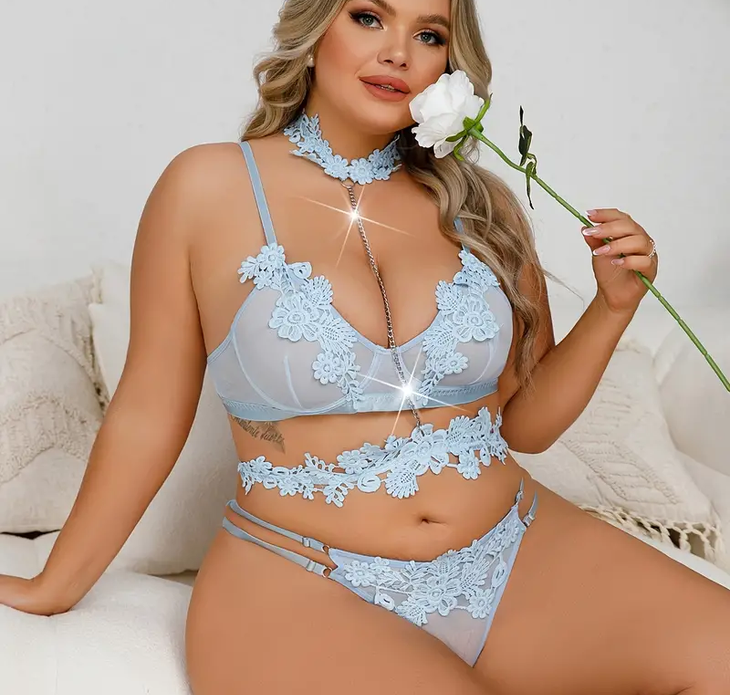 DLLOVEJEANWomen Plus Embroidery