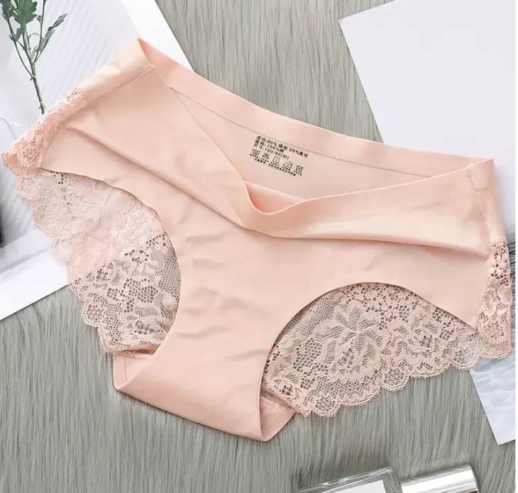 5pcs Contrast Lace Briefs