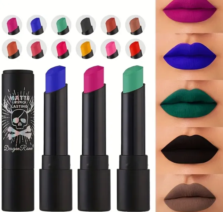 12 colors Long-Lasting and Waterproof Matte Lipstick